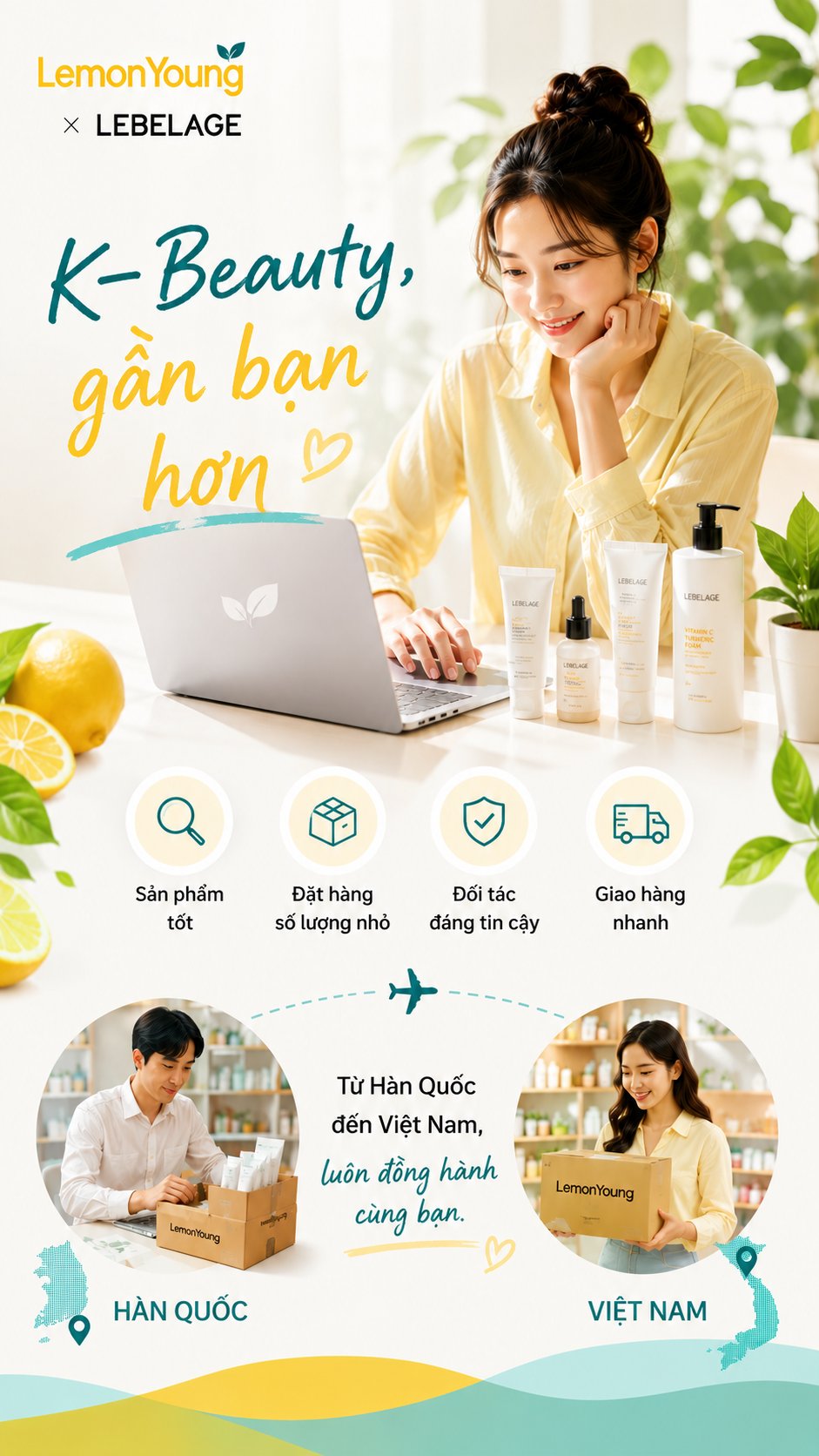 LemonYoung x LEBELAGE — K-Beauty, gần bạn hơn